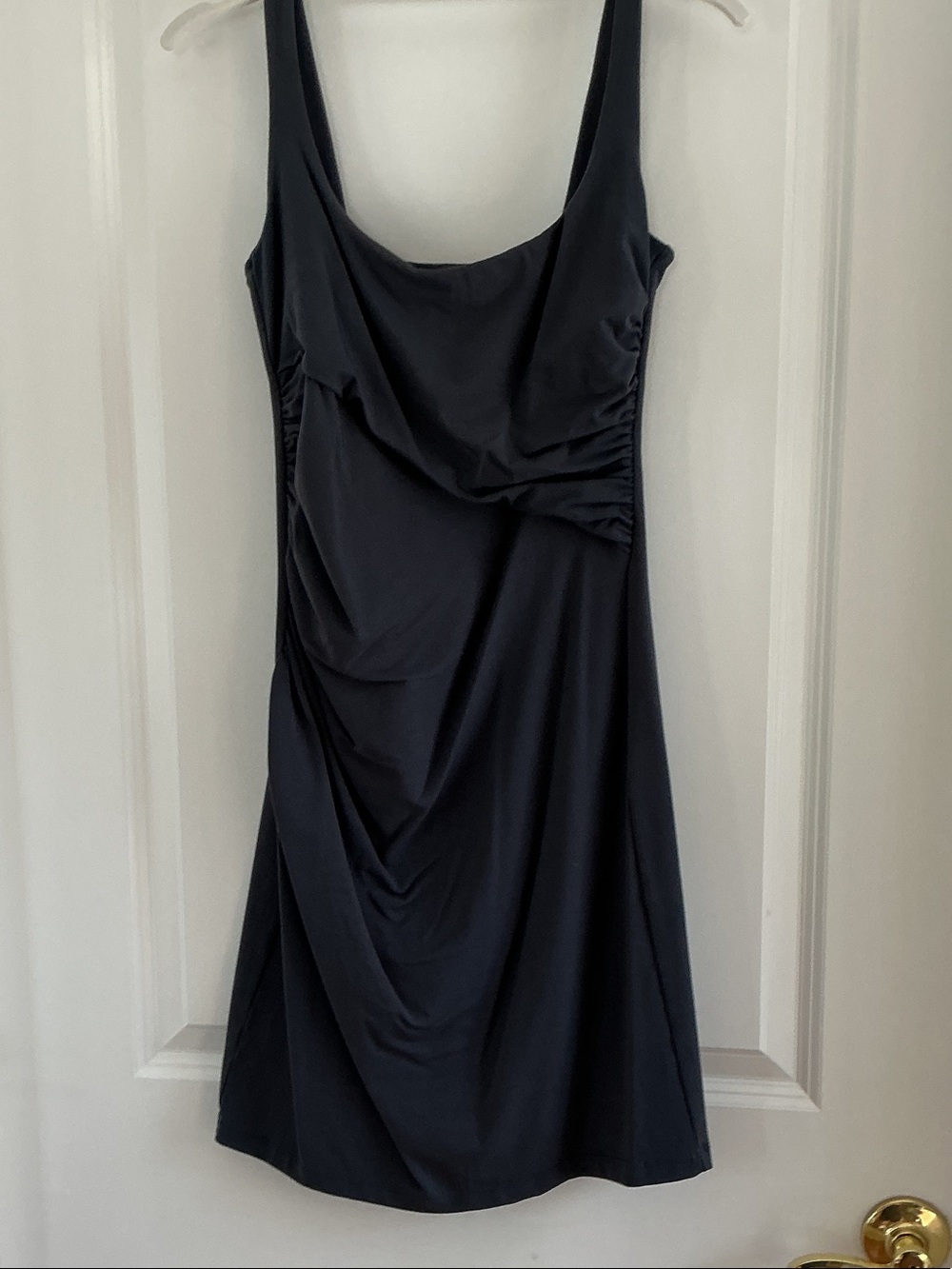 Susana Monaco Black Cowl Neck Mini Dress